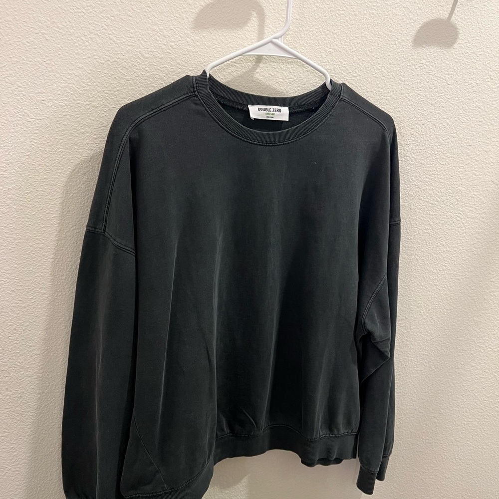 Double Zero Men's Dark Gray Crewneck Sweater
